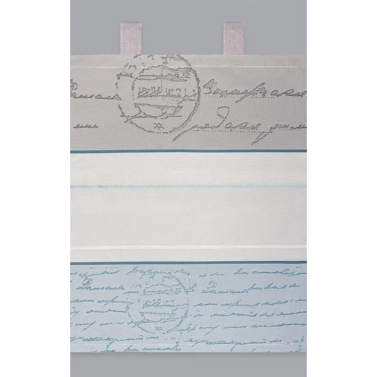 Scheibengardine von Lysel - Hermina (Bx H) 140cm * 50cm Blau/Petrol – Bild 3