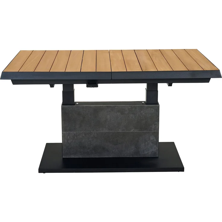 Lift-Tisch MONDO Latea, Aluminium, Anthrazit, Holzfarben, 140 x 53 x 90 cm – Bild 5
