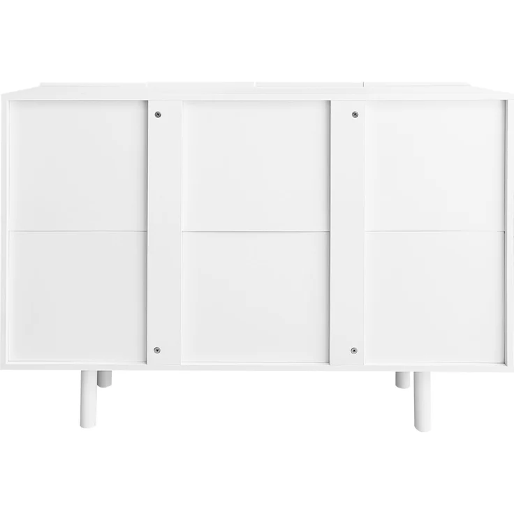 ZUBALIYA Sideboard 120x37,5x80,8 cm, aus MDF, Weiß – Bild 11