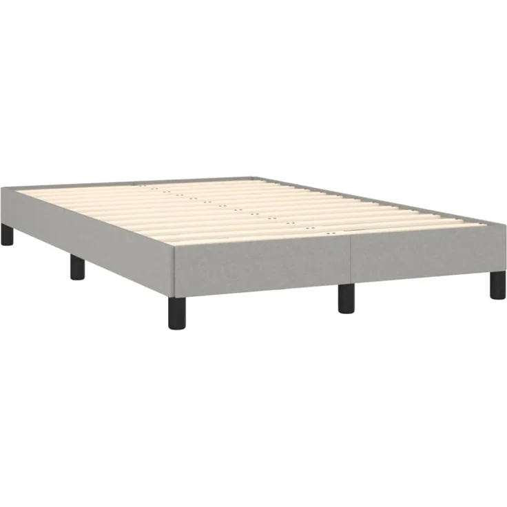 vidaXL Polsterbett, Stoff, 25,0 cm, Hellgrau, 120x190 cm – Bild 9