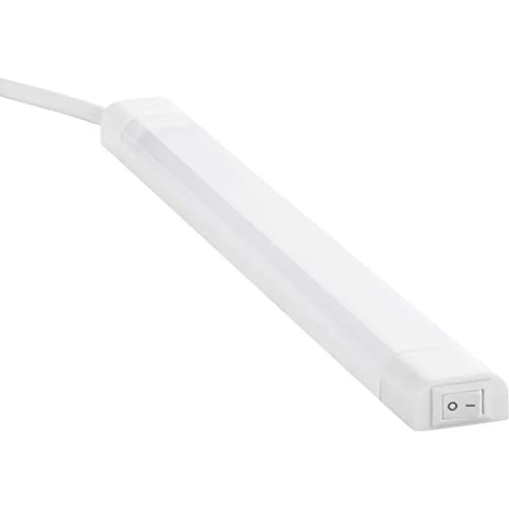 SEBSON LED Unterbauleuchte 30cm, Energieeffiziente Lichtleiste mit Stecker und Schalter, 4000K Neutralweiß, 300lm, ultra flaches Design 24x13x300mm – Bild 1