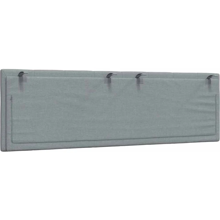 vidaXL Kopfteil-Kissen "Hanko" Hellgrau 160 cm Stoff Grau – Bild 6