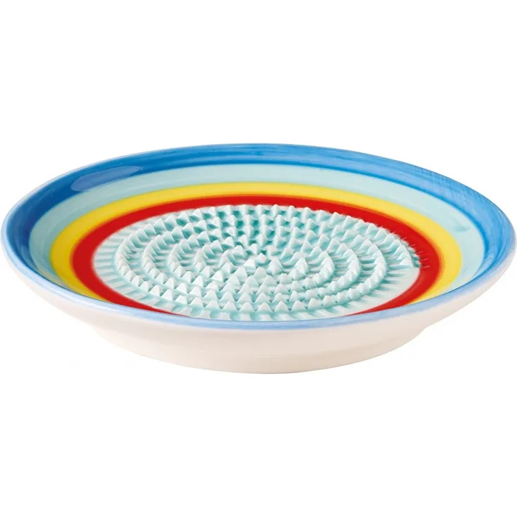 Tellerreibe Keramikreibe Knoblauchreibe Gewürz Reibe Cilio ARCOBALENO 108354