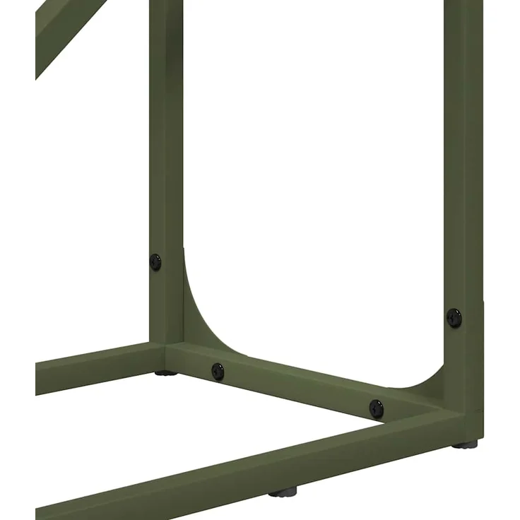 vidaXL Brennholzregal Olivgrün 40x25x100 cm Kaltgewalzter Stahl 864334 – Bild 8