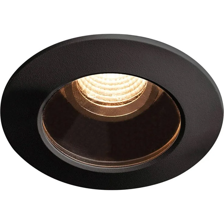 SLV VARU DL, LED Outdoor Deckeneinbauleuchte, schwarz, IP20/65, 2700K - Einbauleuchten (Outdoor)
