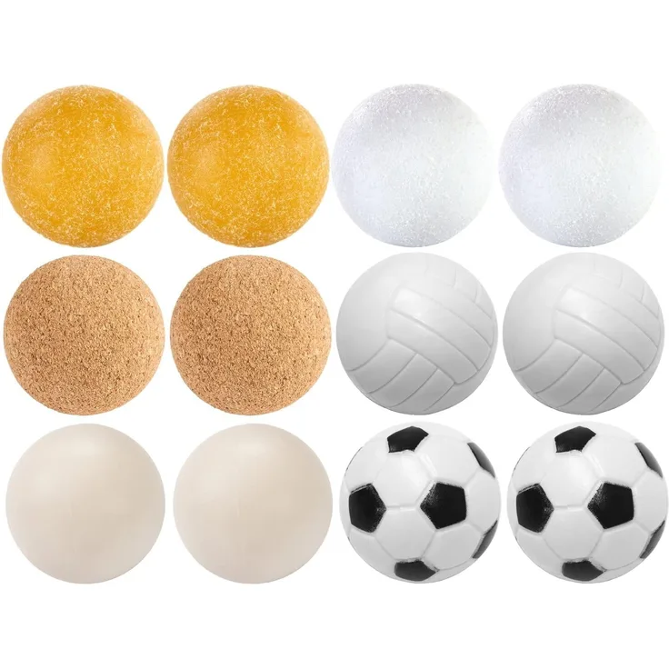 GAMES PLANET 12 Tischfussball Kickerbälle, Ø 31mm
