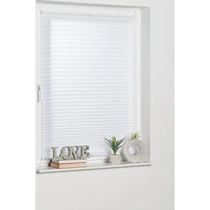 K-home 421614-41 Klemmfix-Plissee, Weiß, 35x130 cm – Bild 5