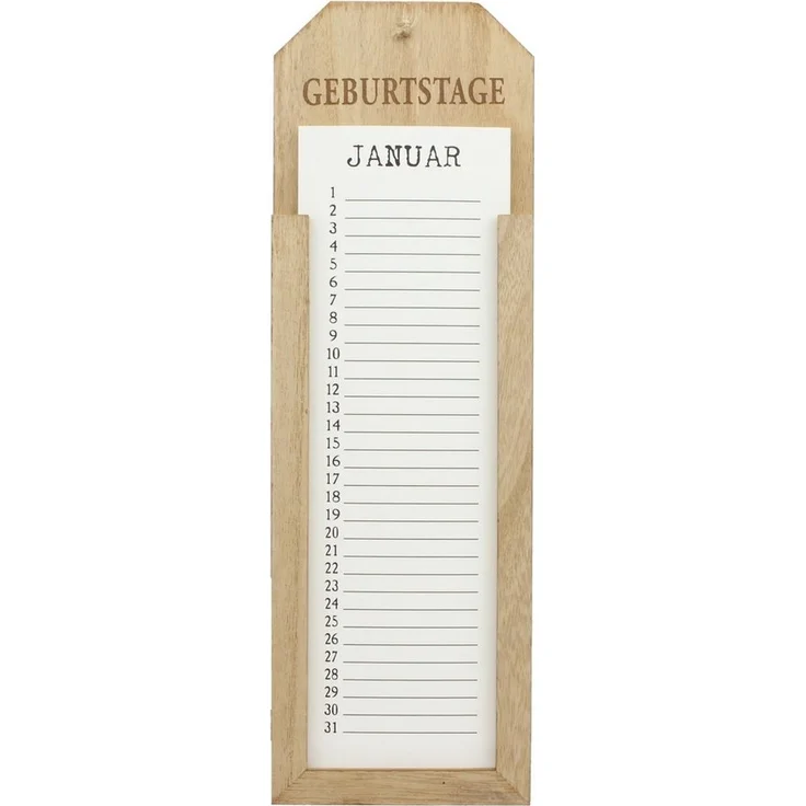 Holz Memoboard Geburtstage Geburtstagskalender Geburtstagsplaner Wandkalender – Bild 2