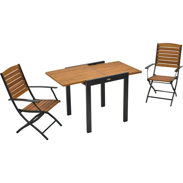 Santorin Set 3tlg, Balkonausziehtisch