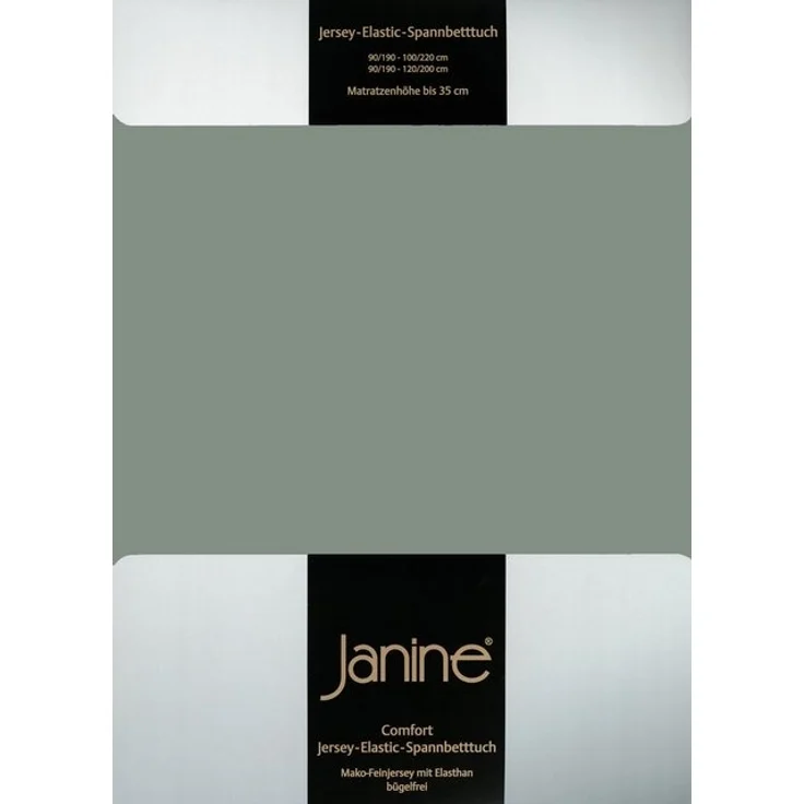 Janine Spannbettlaken ELASTIC 5002, Jersey-Elasthan, Gummizug: rundum, (1 Stück), für Matratzen bis 35 cm Höhe, 95% Baumwolle, hochwertig, langlebig – Bild 4