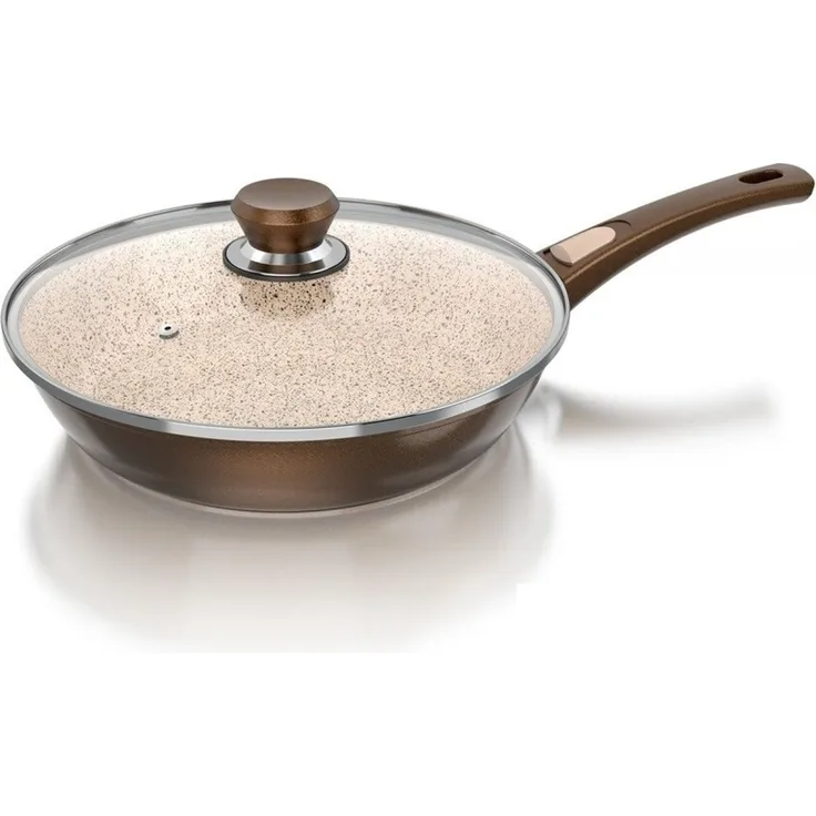 Genius Cerafit Granit Pfanne Ø28 mit Glasdeckel Keramikpfanne Bratpfanne 24147