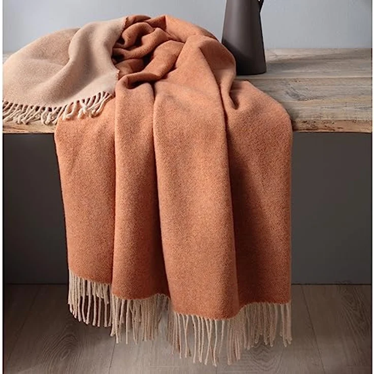 Plaid Cashmere-Plaid, Biederlack, Plaid Soft Impression, Biederlack, im Doubleface-Look, Kuscheldecke – Bild 3
