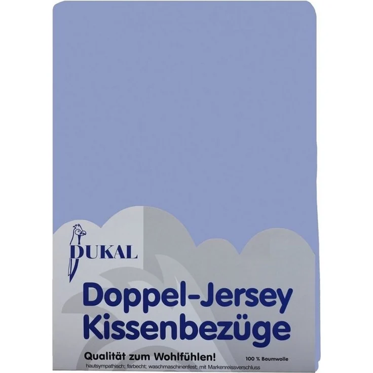 DUKAL Kissenbezüge aus hochwertigem Doppel-Jersey, 100% Baumwolle, (1 Stück), 40x40 cm, mit Reißverschluss, Made in Germany
