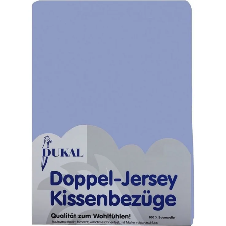 DUKAL Kissenbezüge aus hochwertigem Doppel-Jersey, 100% Baumwolle, (1 Stück), 40x40 cm, mit Reißverschluss, Made in Germany