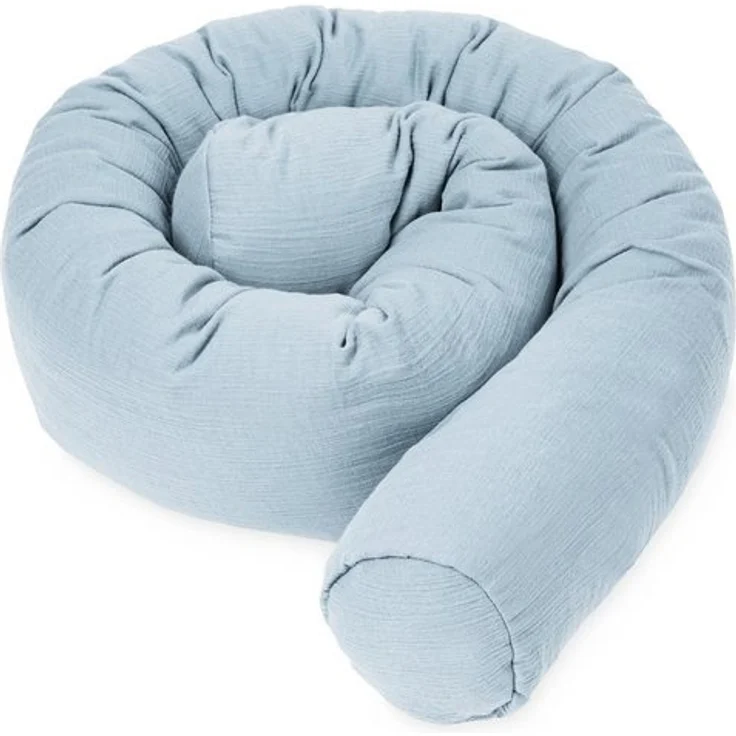 Julius Zöllner Nestchenschlange denim Bettschlange Musselin 180, (1-tlg), Bettschlange Musselin 180 – Bild 2