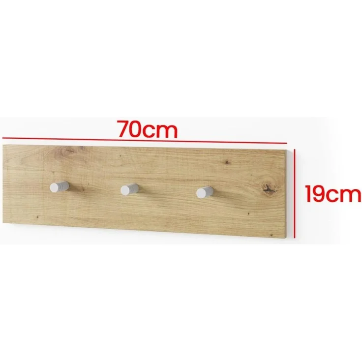 Garderoben-Set Aura Version 9: Kleiderschrank mit Polsterpaneelen, Schuhschrank Flur und Eingangsbereich (weiß/Artisan-Eiche /Trinity 21), 225 x 40 x 140 cm – Bild 6