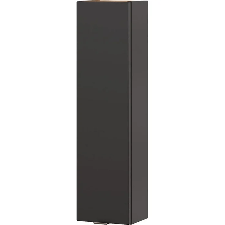 Badezimmer Hängeschrank TOSKANA-BLACK-56 in seidenmatt anthrazit B/H/T ca. 20/75/16cm – Bild 5