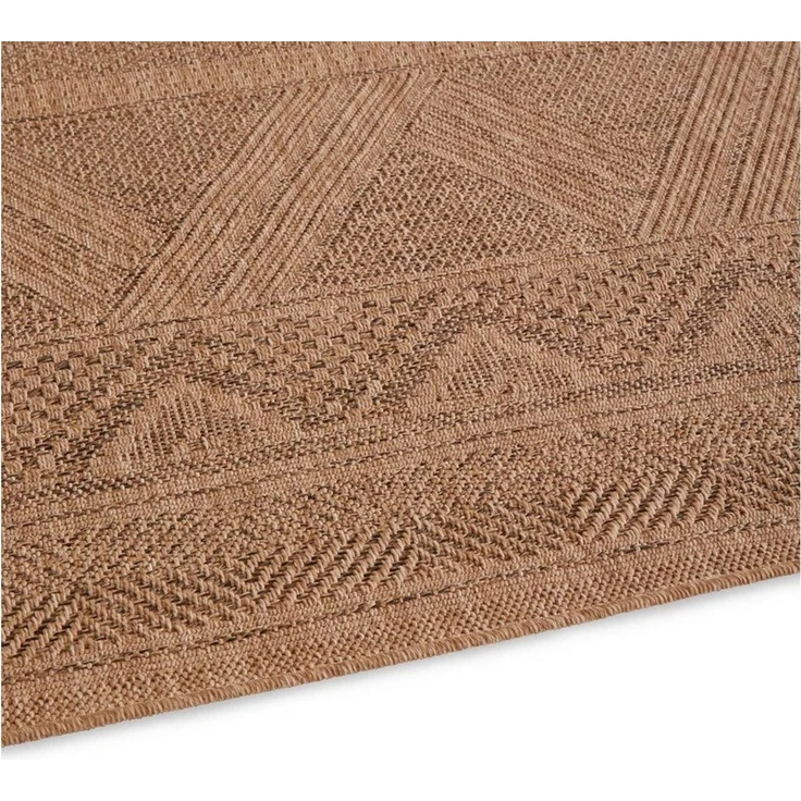 TaraCarpet Teppich TaraCarpet Borneo Nativ Outdoor Teppich – Wetterfester Indoor & Outdoo, rechteckig, Höhe: 6 mm, Küche Wohnzimmer Terrasse Garten Balkon beige 80x150 – Bild 4