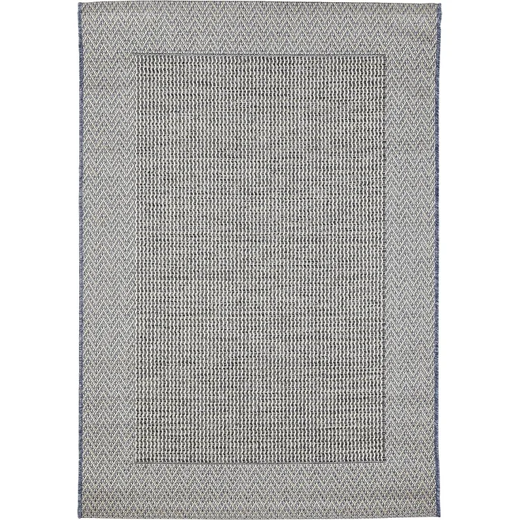 andiamo In- & Outdoor Teppich wetterfest und wasserdurchlässig Flachgewebe Kurzfloor 120x170 cm Beige-Anthrazit