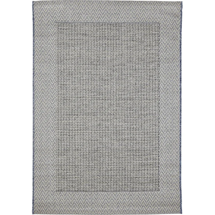 andiamo In- & Outdoor Teppich wetterfest und wasserdurchlässig Flachgewebe Kurzfloor 120x170 cm Beige-Anthrazit