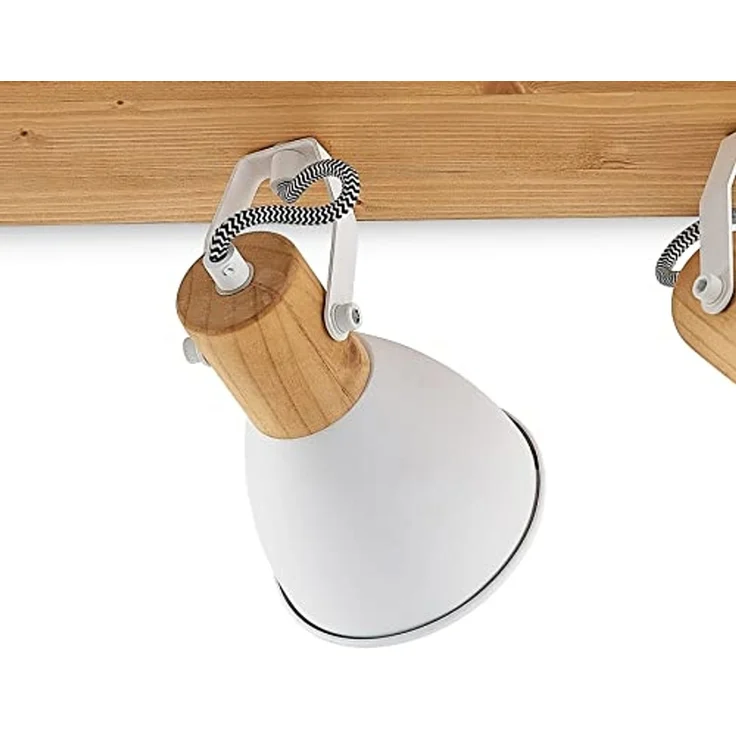 Lindby Deckenstrahler Merela, Holz IP20, 3 x 20 W – Bild 5