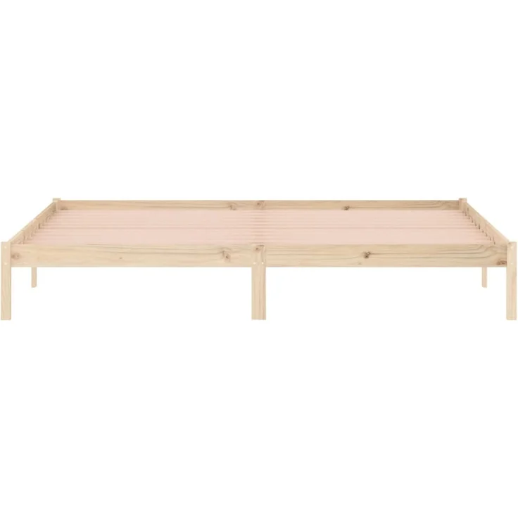 vidaXL Massivholzbett ohne Matratze 193x203 cm Kiefer 822460 – Bild 5