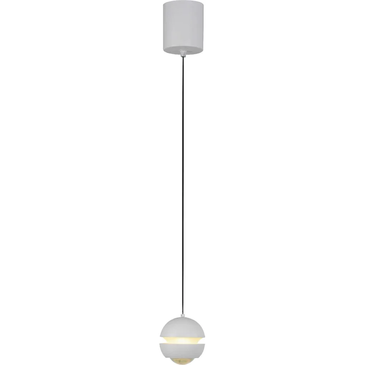 SCHÖNER WOHNEN-Kollektion LED Pendelleuchte LED Pendellampe LINI, höhenverstellbar, 1x LED Board 4,50W, warmweiß, Comfort Lift höhenverstellbar, Lichtfarbe warmweiß – Bild 1