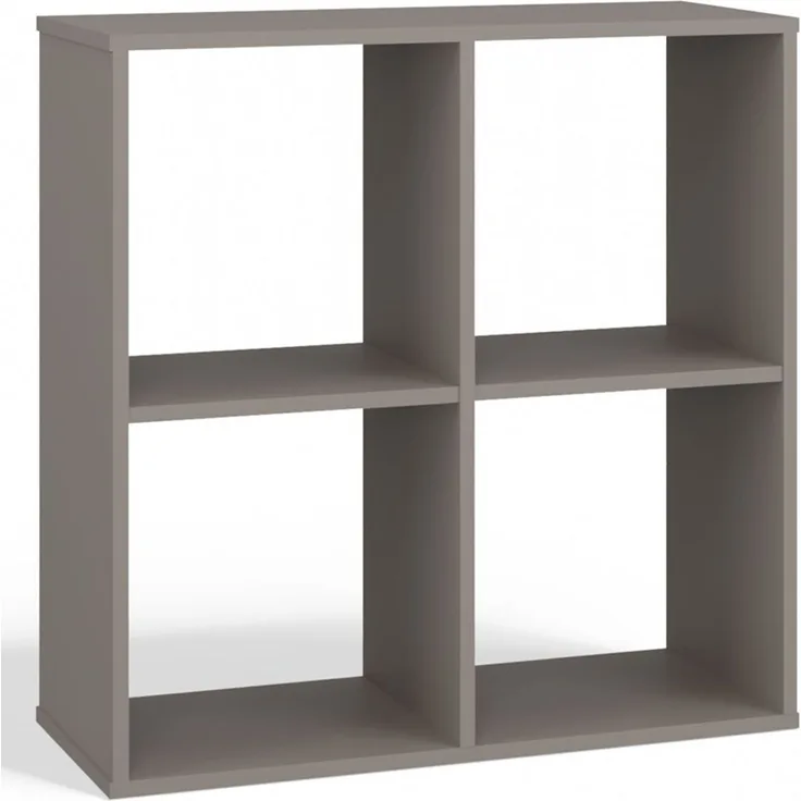Selsey 'Malax' Offenes Standregal, 4 Fächer, Grau, 75 x 74 x 30 cm