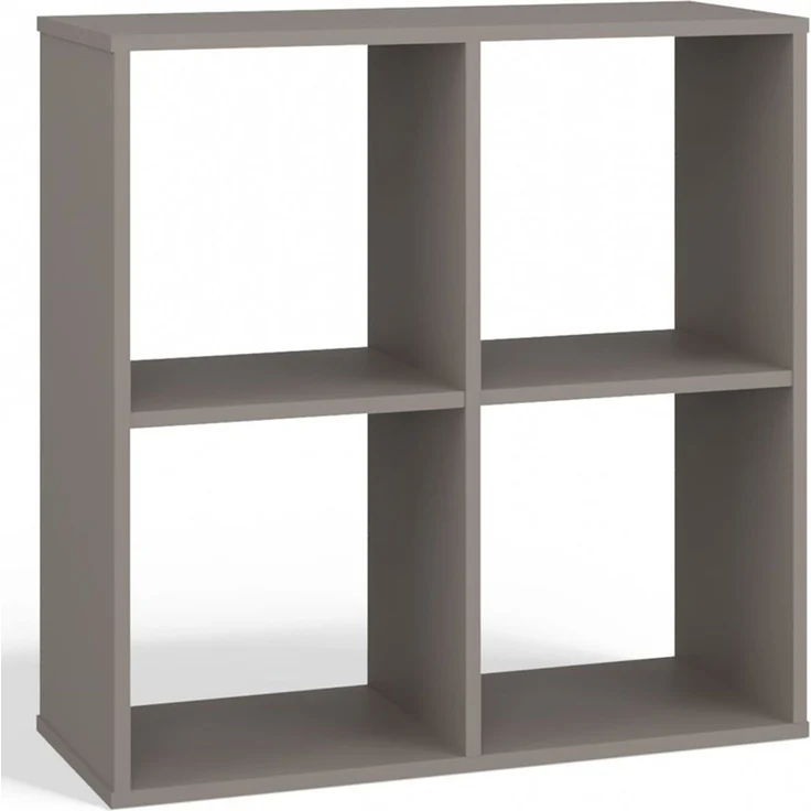 Selsey 'Malax' Offenes Standregal, 4 Fächer, Grau, 75 x 74 x 30 cm – Bild 1