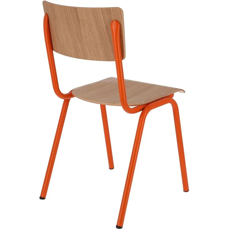 Stuhl Zero Orange/Eiche
