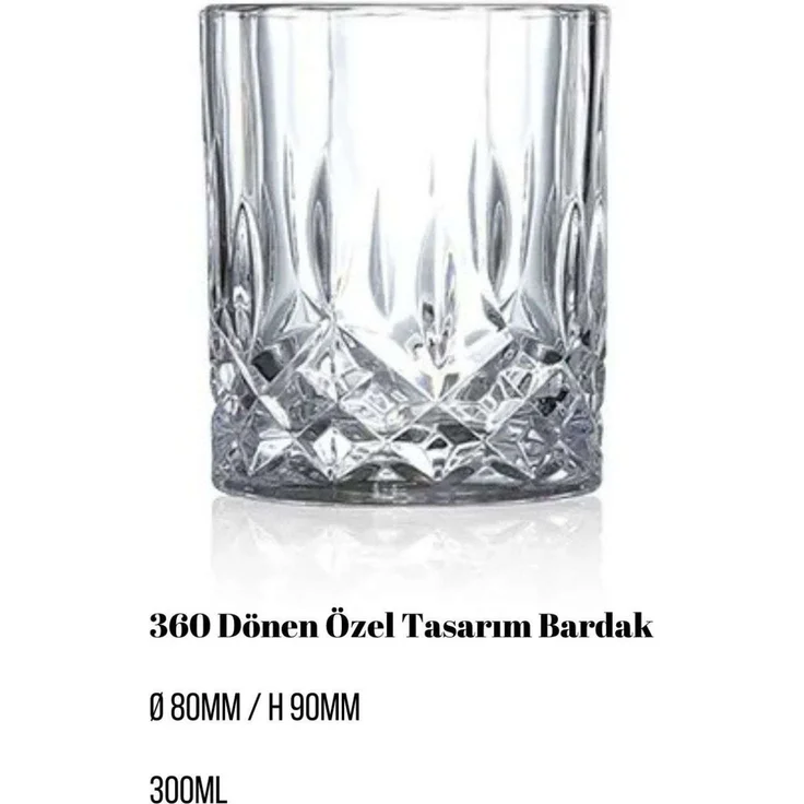 Hermia Concept 'Big Damla' Whiskygläser-Set (2-teilig), Transparent, Ø 8 x 9 cm, 300 ml – Bild 2