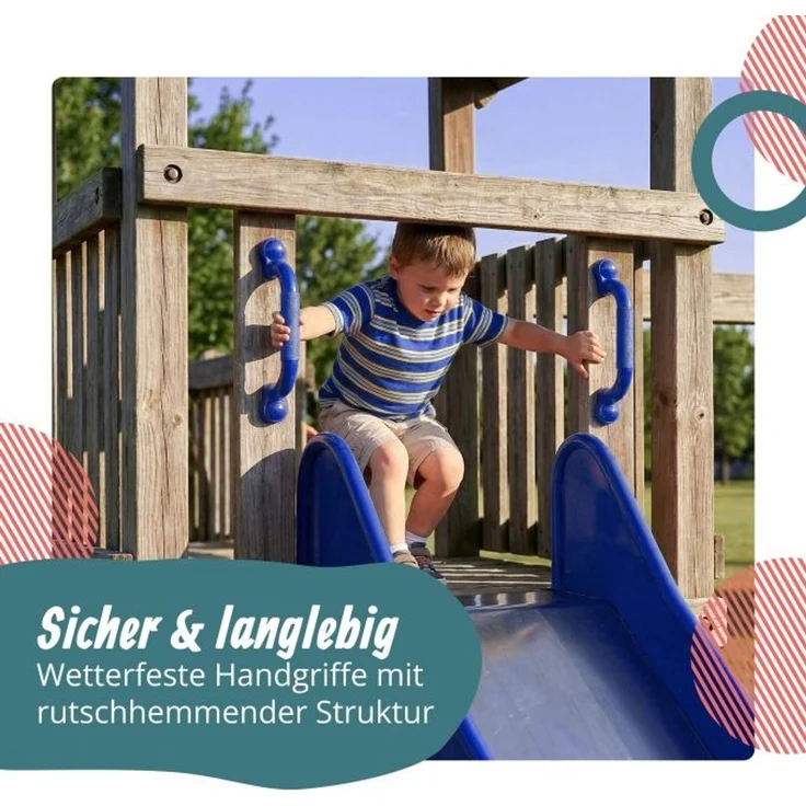 Relaxdays Klettergerüst-Griffe im Set – Bild 2