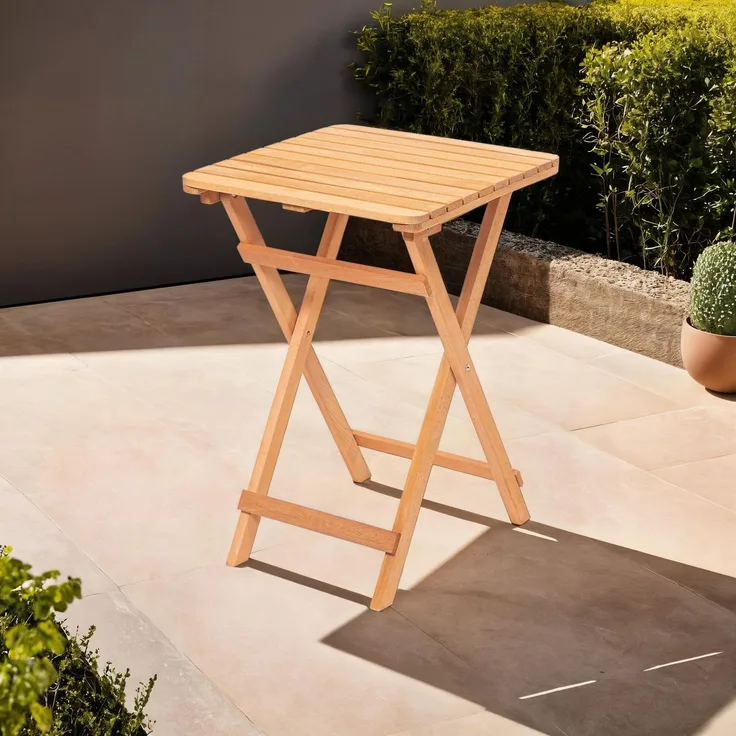 Skye Decor 'My021' Gartentisch, Braun, 60 x 72 x 60 cm
