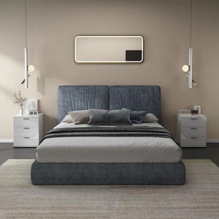 Nachttisch Marseille Weiß Hochglanz 46.2 x 60 cm Vicco – Bild 8