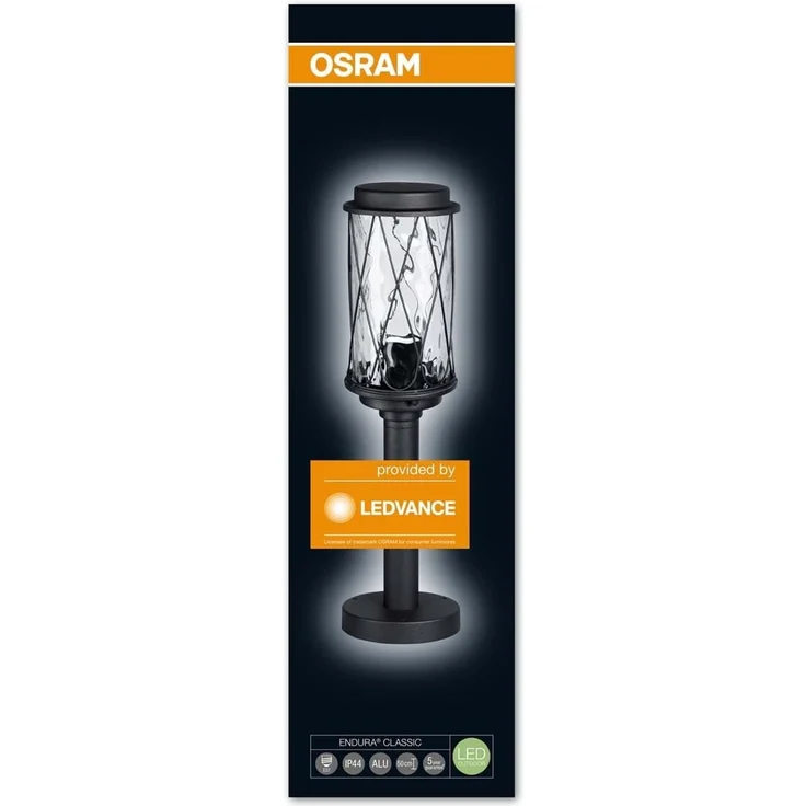 Osram LED Endura Classic Cage Gartenpylone Leuchte, fuer Aussenanwendungen, Sockel E27, Hoehe: 50 cm – Bild 5