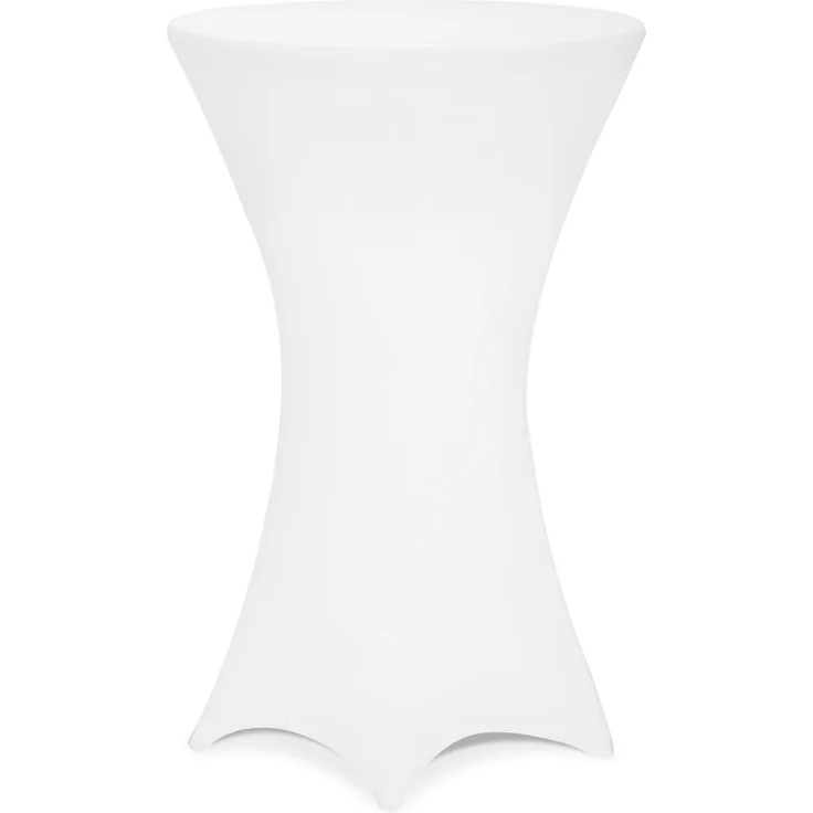 DETEX® Stehtischhusse Weiß 70-75cm Verstärkter Fußbereich 30°C Waschbar Stehtisch Hussen Stretch Tisch Überzug Hochzeit – Bild 8