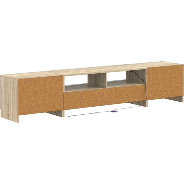 vidaXL LED-TV-Schrank UTRECHT 3 stk. Sonoma-Eiche Holzwerkstoff 3417001 – Bild 6