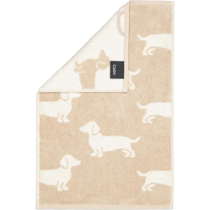 Cawö Handtuch Cawö Gästetuch, Handtuch oder Duschtuch We love Dogs 6246, 100% Baumwolle