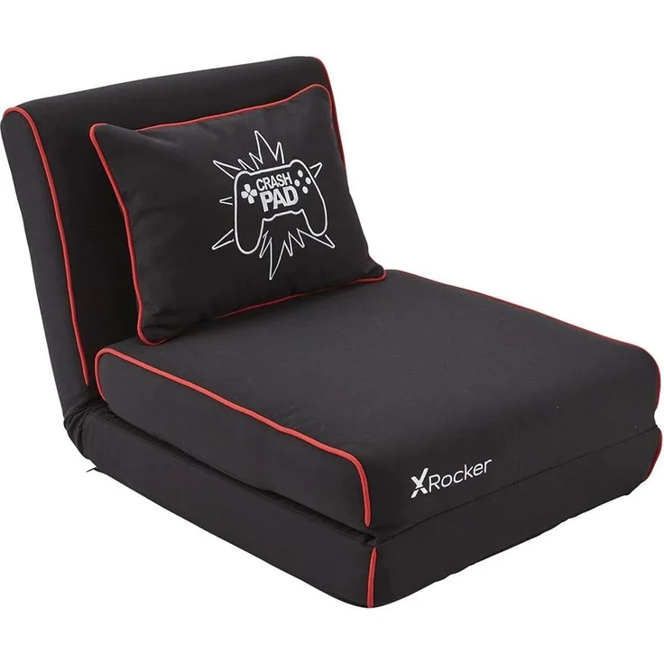 X Rocker Crash Pad Junior Gaming-Klappsessel & Schlafmatratze - schwarz/rot – Bild 10