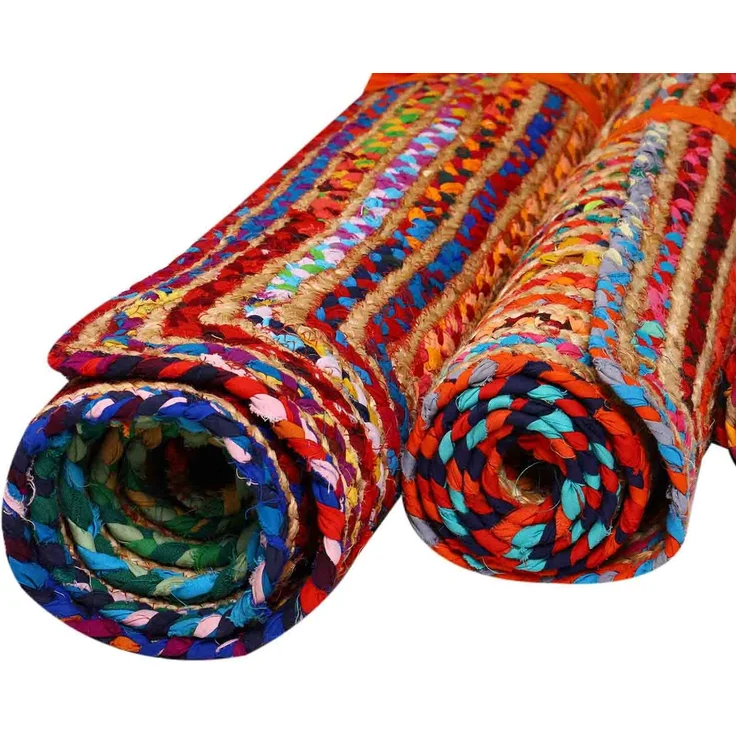 Jute Teppich Esha bunt 60x110 cm – Bild 7