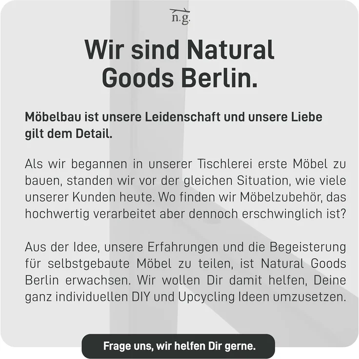 Natural Goods Berlin Wandregalhalter GRÜNAU, Wandregal aus Metall, Wandregalträger für Hängeregale – Bild 10