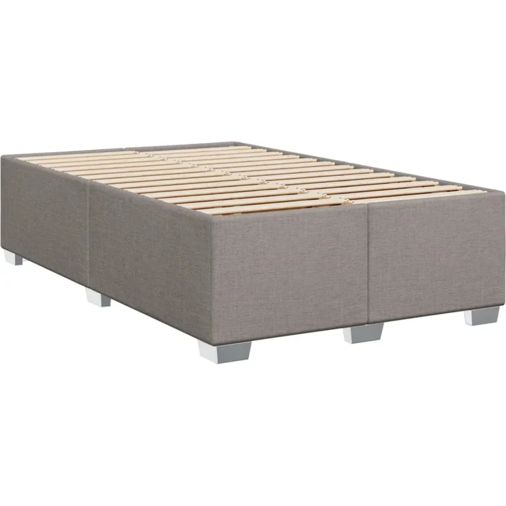 vidaXL Bettgestell ohne Matratze Taupe 120x190 cm Stoff 3284461 – Bild 2