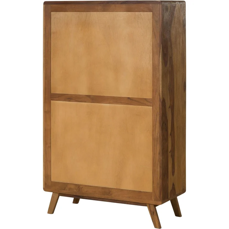 Highboard Sheesham 90x40x145 natur sandgestrahlt lackiert MALMÖ 2 #210 – Bild 8