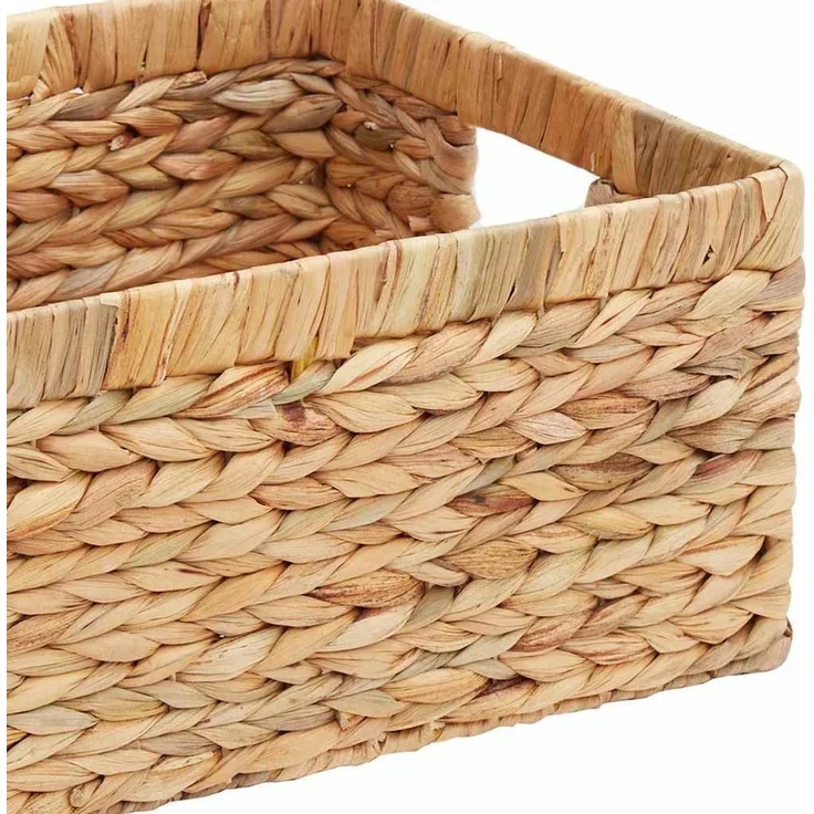 vidaXL Aufbewahrungskörbe 3 pcs Natur 40 x 30 x 18 cm Wasserhyazinthe 42020142 – Bild 8