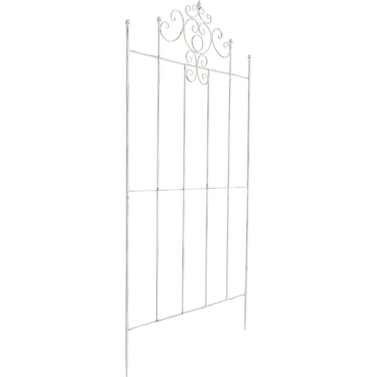 Rankgitter HEIKE 2er Set - 85,5x2x170cm, Metall, Antik-Weiß | Rankhilfe Kletterpflanzen Gartendekoration – Bild 6