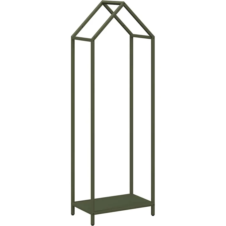 vidaXL Brennholzregal Olivgrün 40x25x120 cm Kaltgewalzter Stahl 864302 – Bild 2