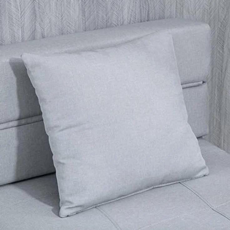 HOMCOM Sessel Einzelsofa mit Kissen, Klappsessel, 2-in-1 Design (Schlafsessel, 1-St, Bettsessel), bis 120 kg Belastbar, Blau – Bild 9