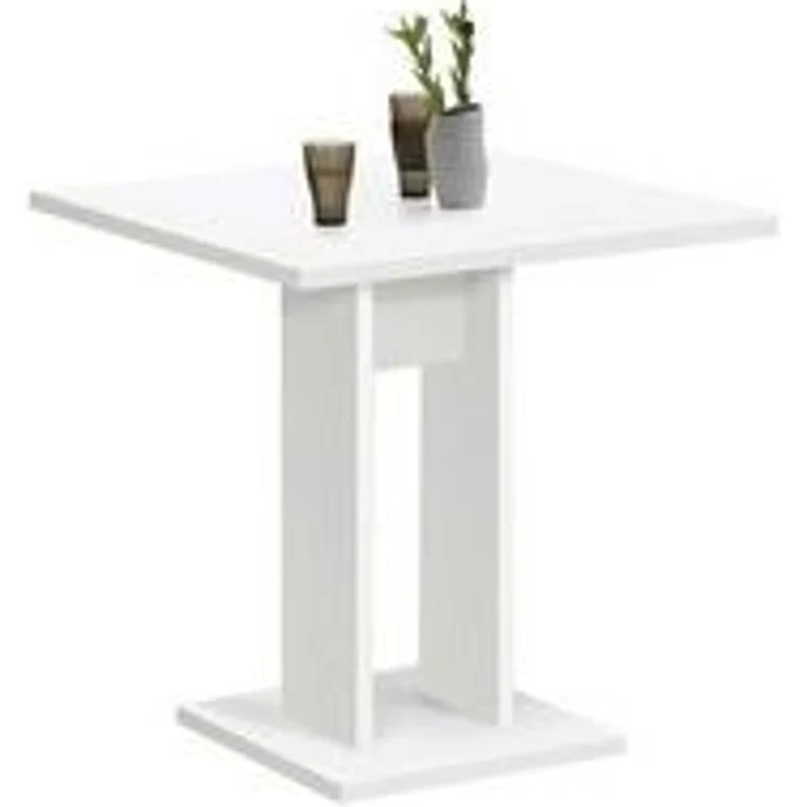 Säulen-Esstisch >BANDOL 1< in weiß - 70x77,5x70cm (BxHxT) – Bild 6