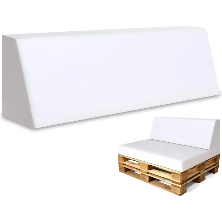 Amazinggirl Palettenkissen Schaumstoffplatte Palettenkissen Rückenkissen 120x40 Keilkissen