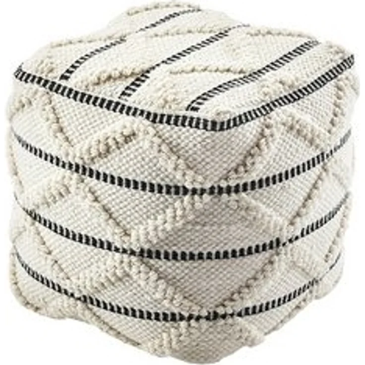 Kobolo Sitzwürfel Sitzpouf Pouf - JAIPUR - aus Baumwolle mit Muster (1 Stück) – Bild 6